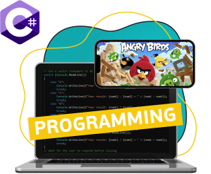 Программирование на C#. Удивительный мир 2D-игр - Школа программирования для детей, компьютерные курсы для школьников, начинающих и подростков - KIBERone г. Лимассол